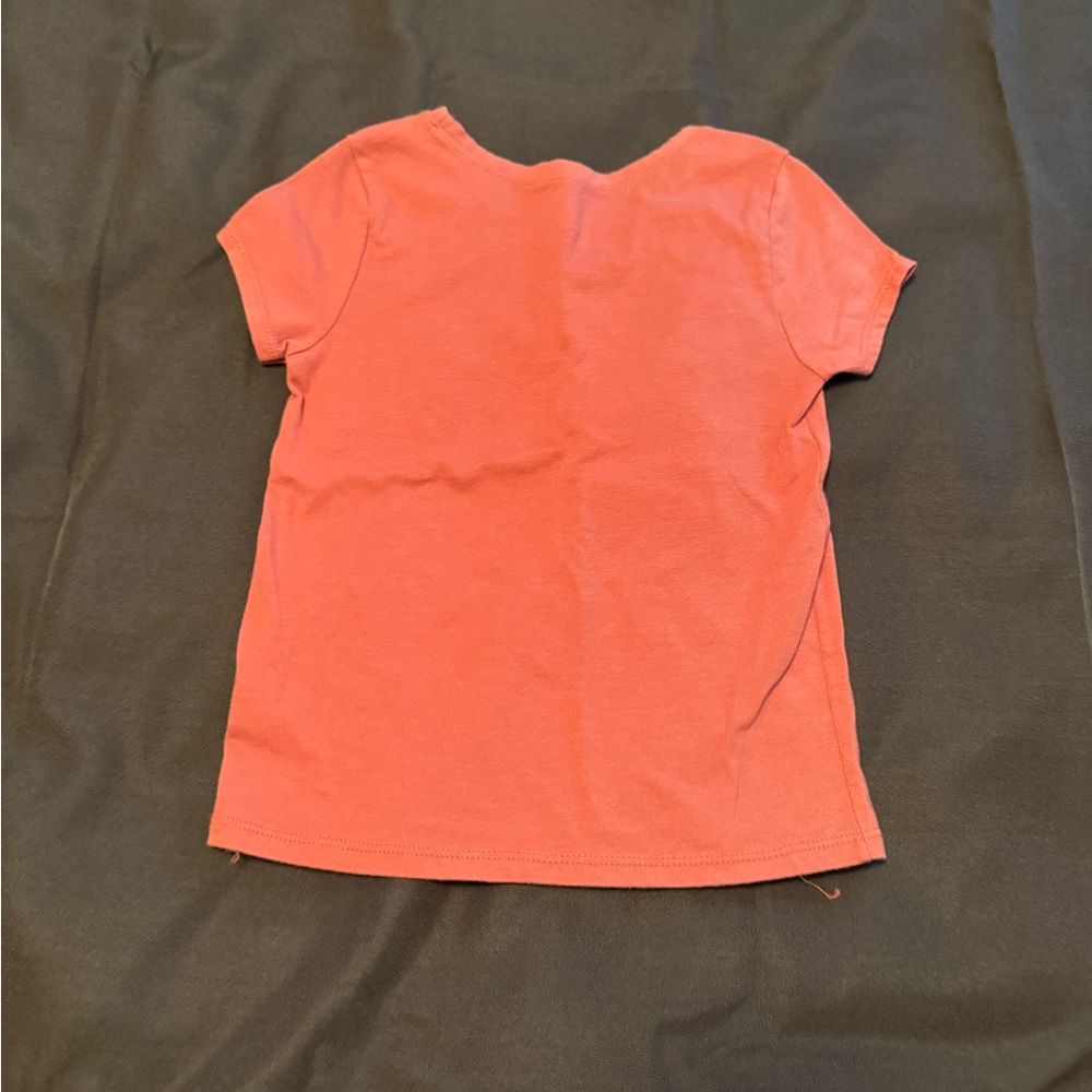 Garanimals Girls Coral Butterfly "Kindness Matters" Graphic Tee, Size 4T - Picture 2 of 3